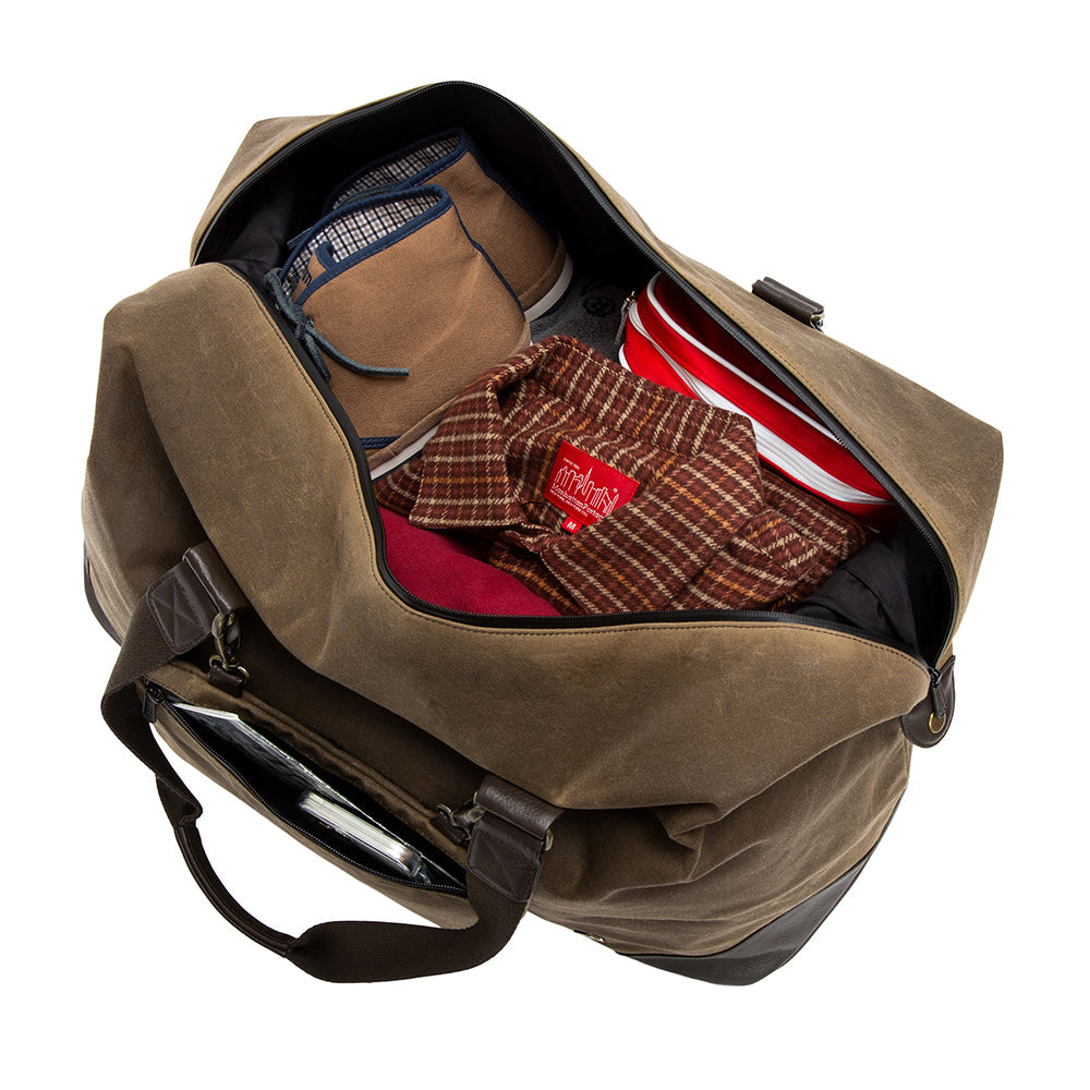 Lafayette Waxed Duffel Bag (L) Dark Brown - Manhattan Portage