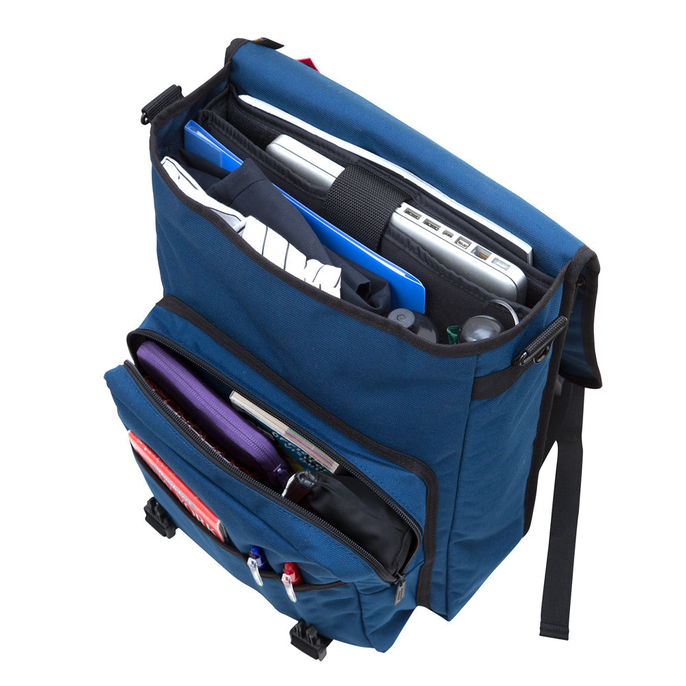Commuter Laptop Bag (17 in.) With Back Zipper Navy - Manhattan Portage