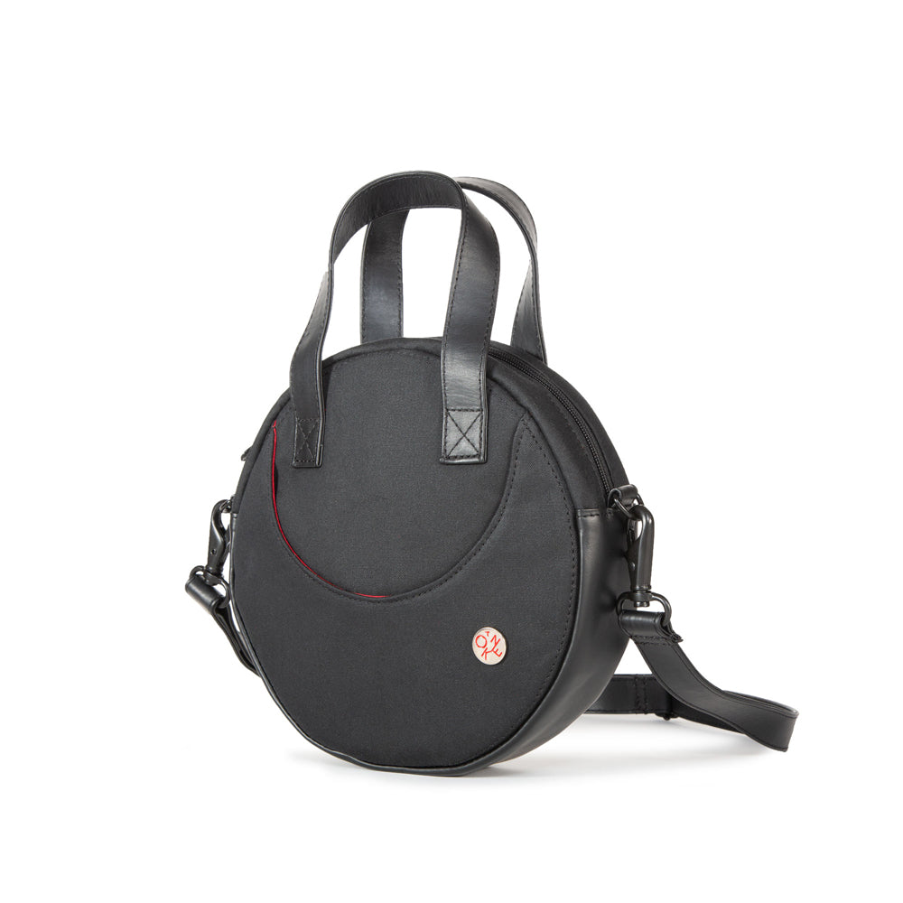 Waxed Circle Line Shoulder Bag BLK/BLK - Manhattan Portage