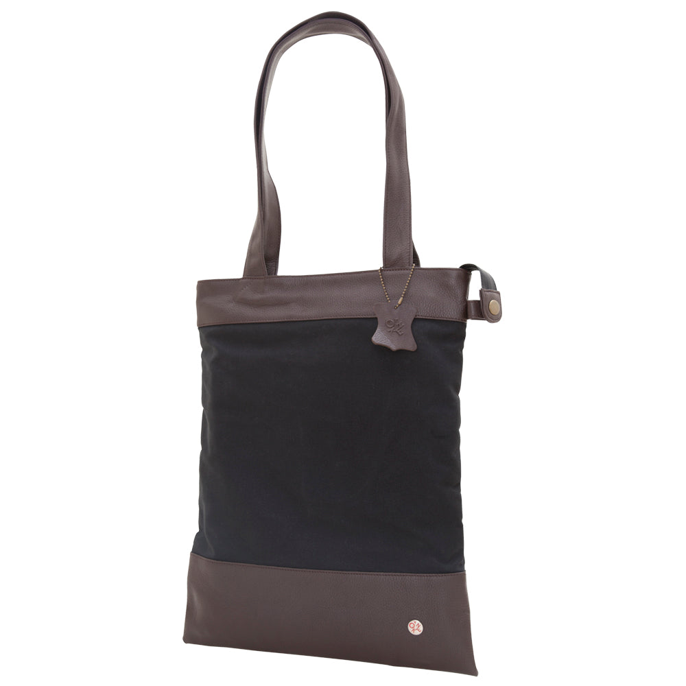 Graham Waxed Tote Bag Black - Manhattan Portage