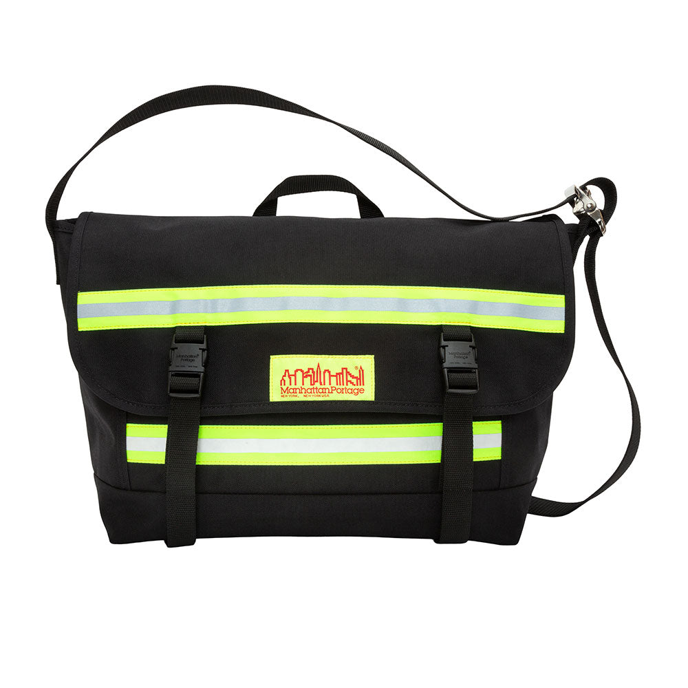 Pro Bike Messenger Bag with Stripes (MD) Black - Manhattan Portage