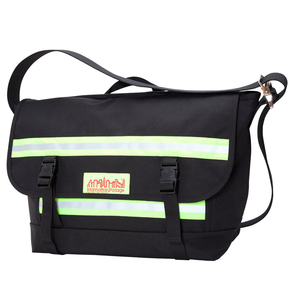 Pro Bike Messenger Bag with Stripes (MD) Black - Manhattan Portage