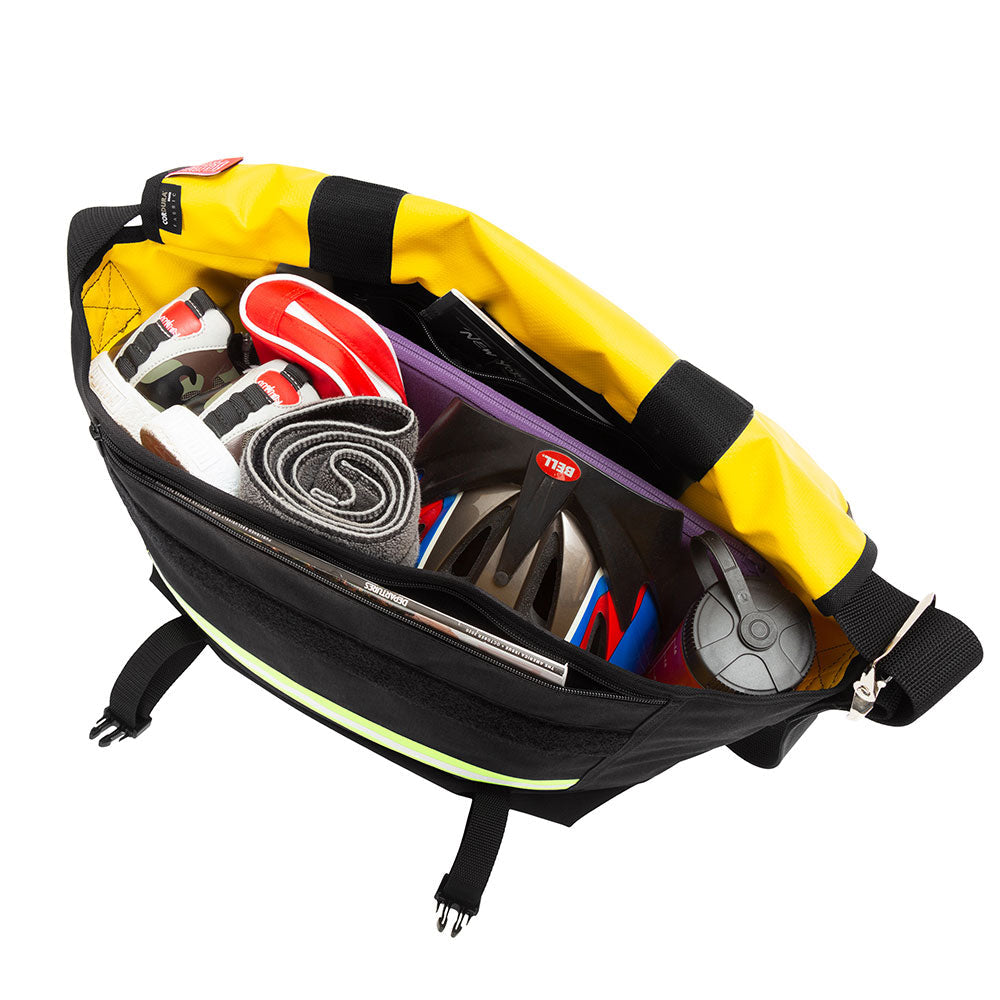 Pro Bike Messenger Bag with Stripes (MD) Black - Manhattan Portage