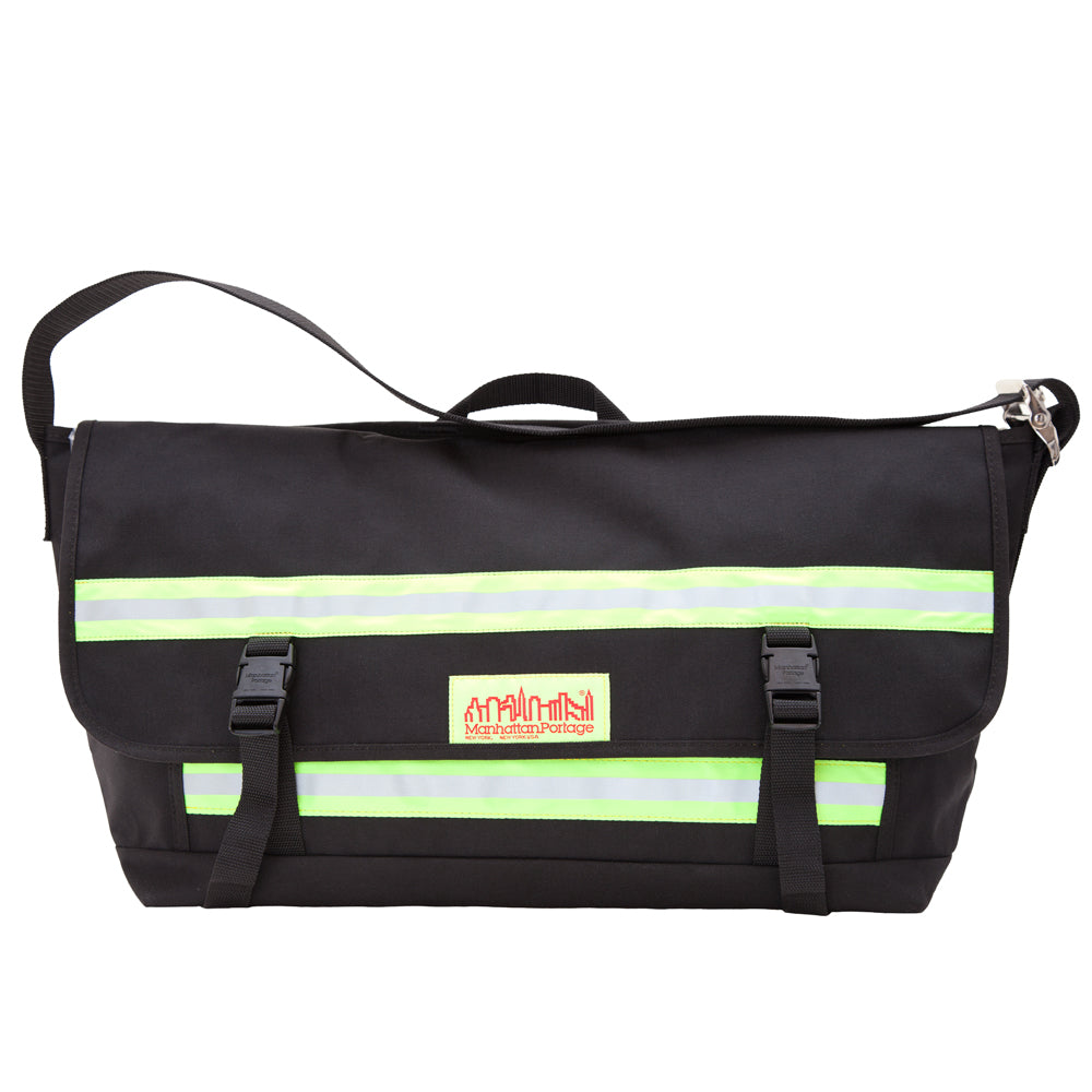Pro Bike Messenger Bag with Stripes (LG) Black - Manhattan Portage