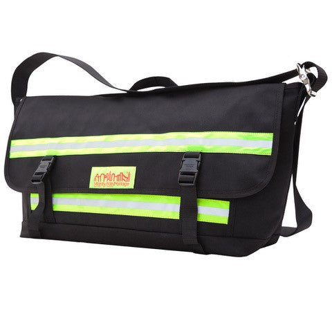 Pro Bike Messenger Bag with Stripes (LG) Black - Manhattan Portage