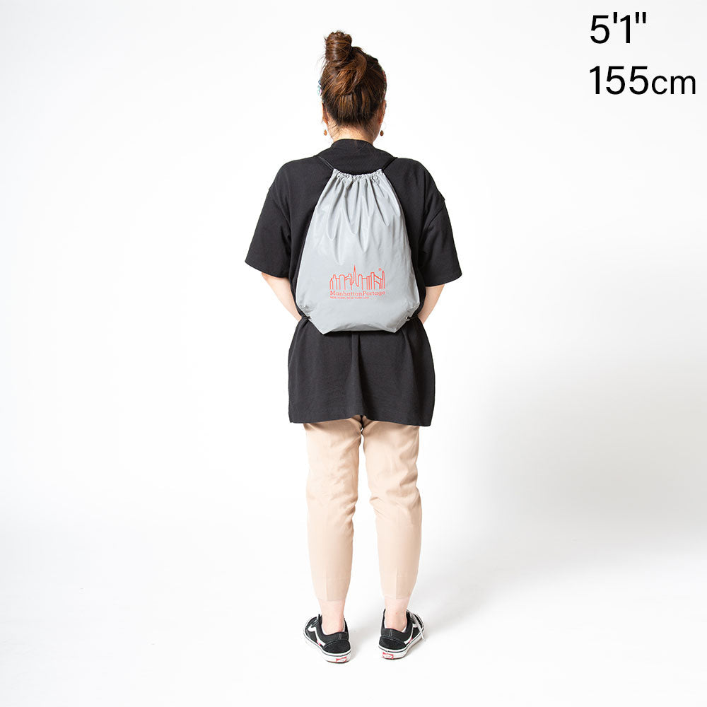 Luminosity Drawstring Bag Silver - Manhattan Portage