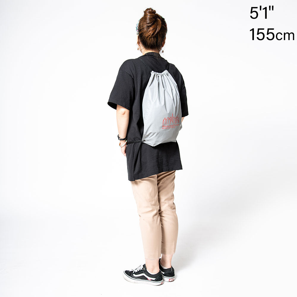 Luminosity Drawstring Bag Silver - Manhattan Portage