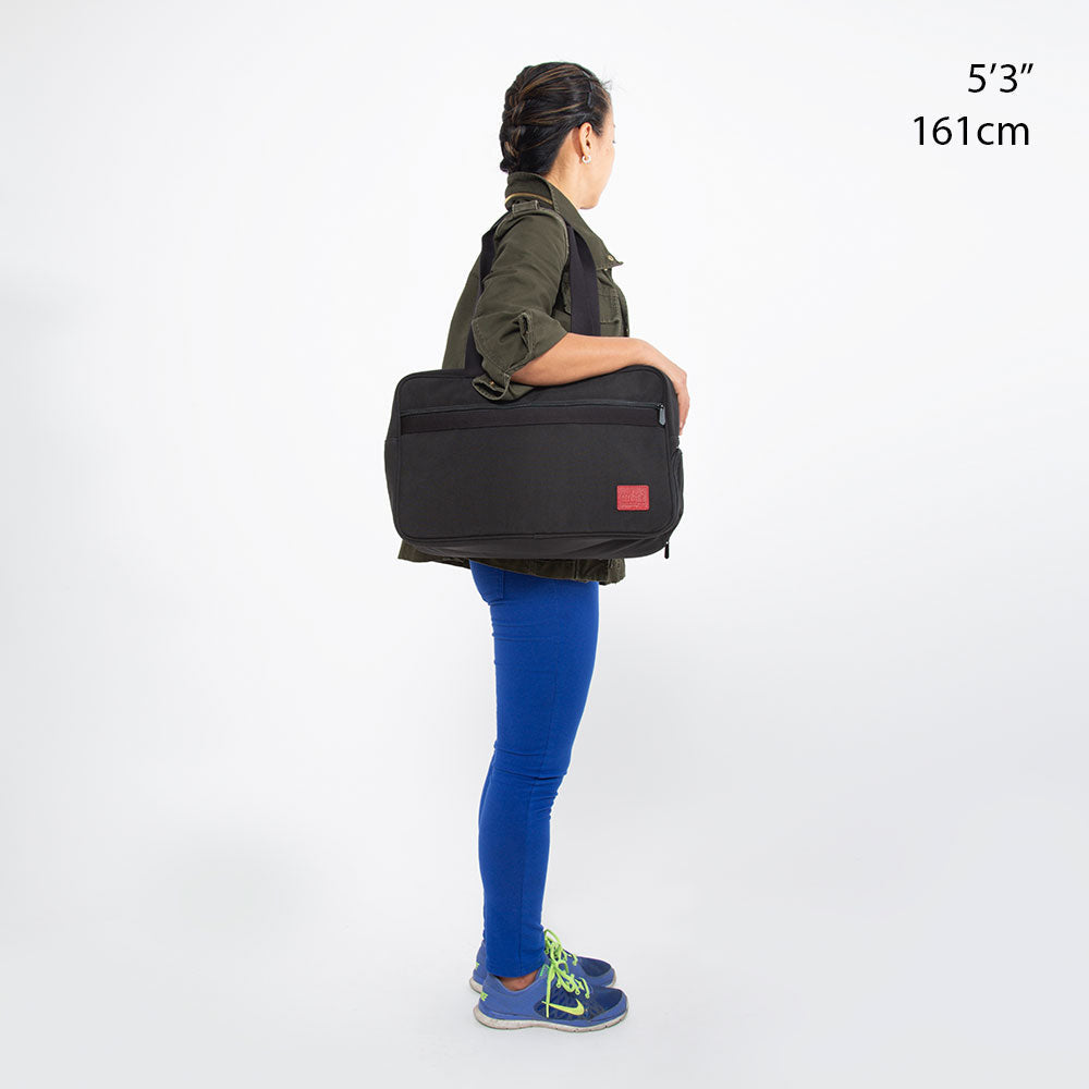 Waxed Nylon Amboy Tote Black - Manhattan Portage