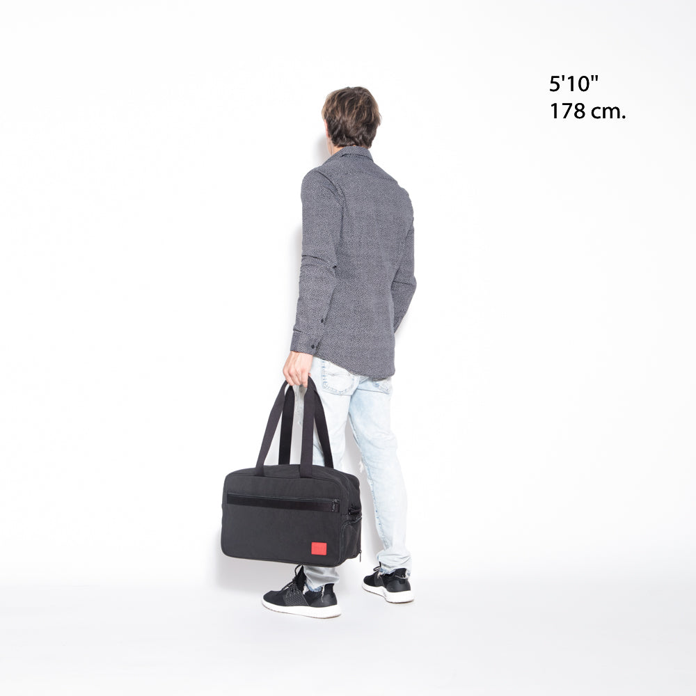 Waxed Nylon Amboy Tote Black - Manhattan Portage