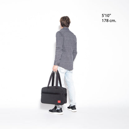 Waxed Nylon Amboy Tote Black - Manhattan Portage