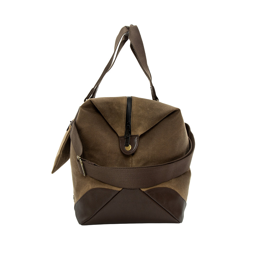 Lafayette Waxed Duffel Bag (L) Dark Brown - Manhattan Portage