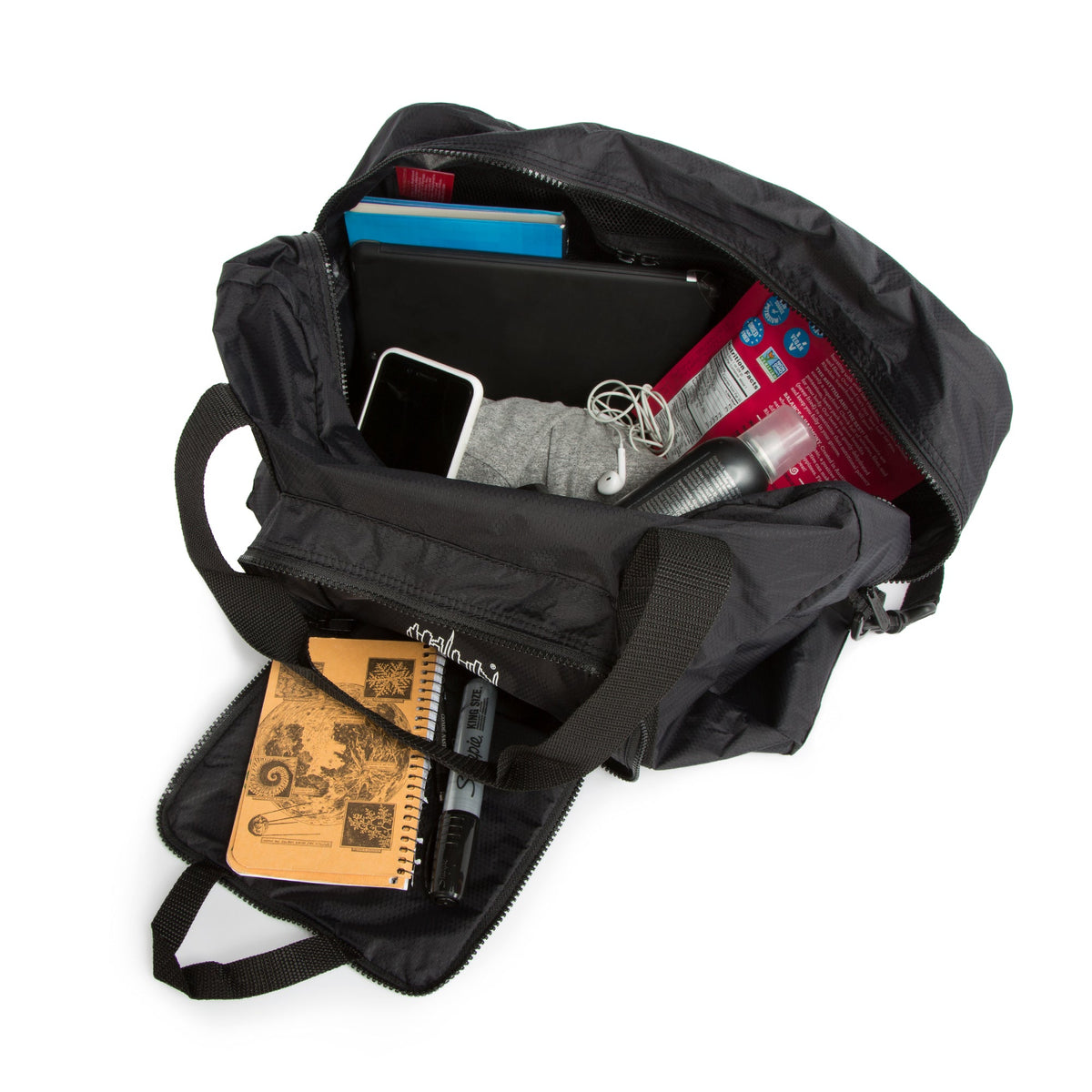 Packable Three Decker Duffel Black - Manhattan Portage