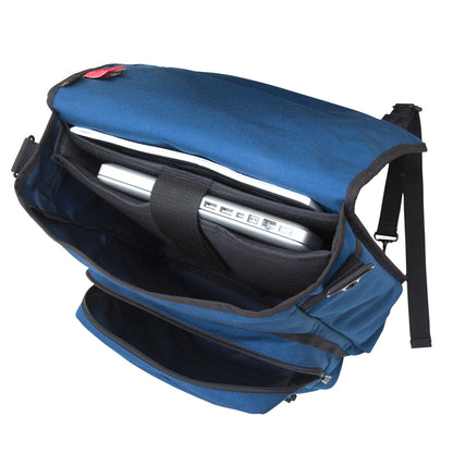 Commuter Laptop Bag (17 in.) With Back Zipper Navy - Manhattan Portage