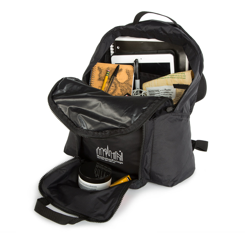 Packable Big Apple Backpack (MD) JR Black - Manhattan Portage