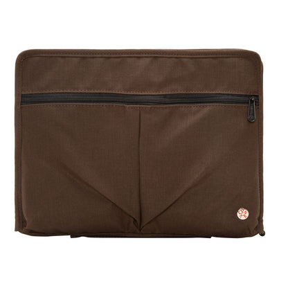 Waxed Nylon Woodlawn Portfolio Dark Brown - Manhattan Portage