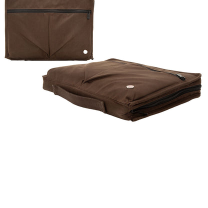 Waxed Nylon Woodlawn Portfolio Dark Brown - Manhattan Portage