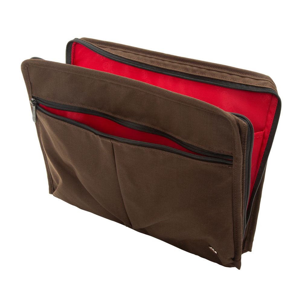 Waxed Nylon Woodlawn Portfolio Dark Brown - Manhattan Portage