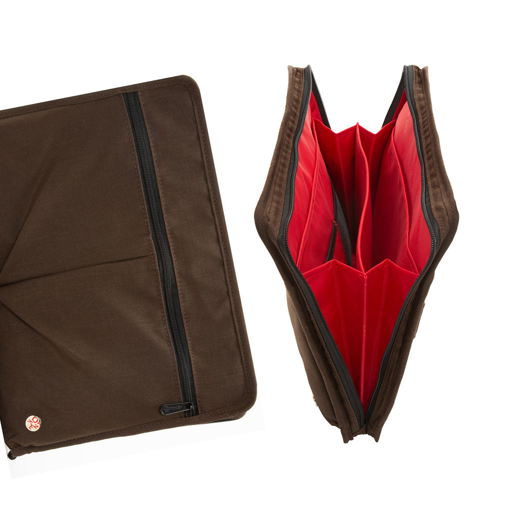 Waxed Nylon Woodlawn Portfolio Dark Brown - Manhattan Portage