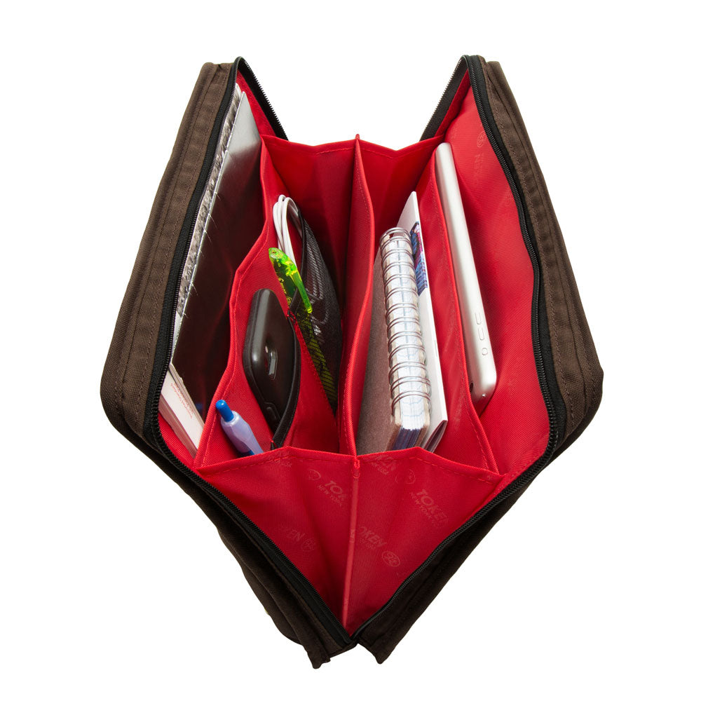 Waxed Nylon Woodlawn Portfolio Dark Brown - Manhattan Portage