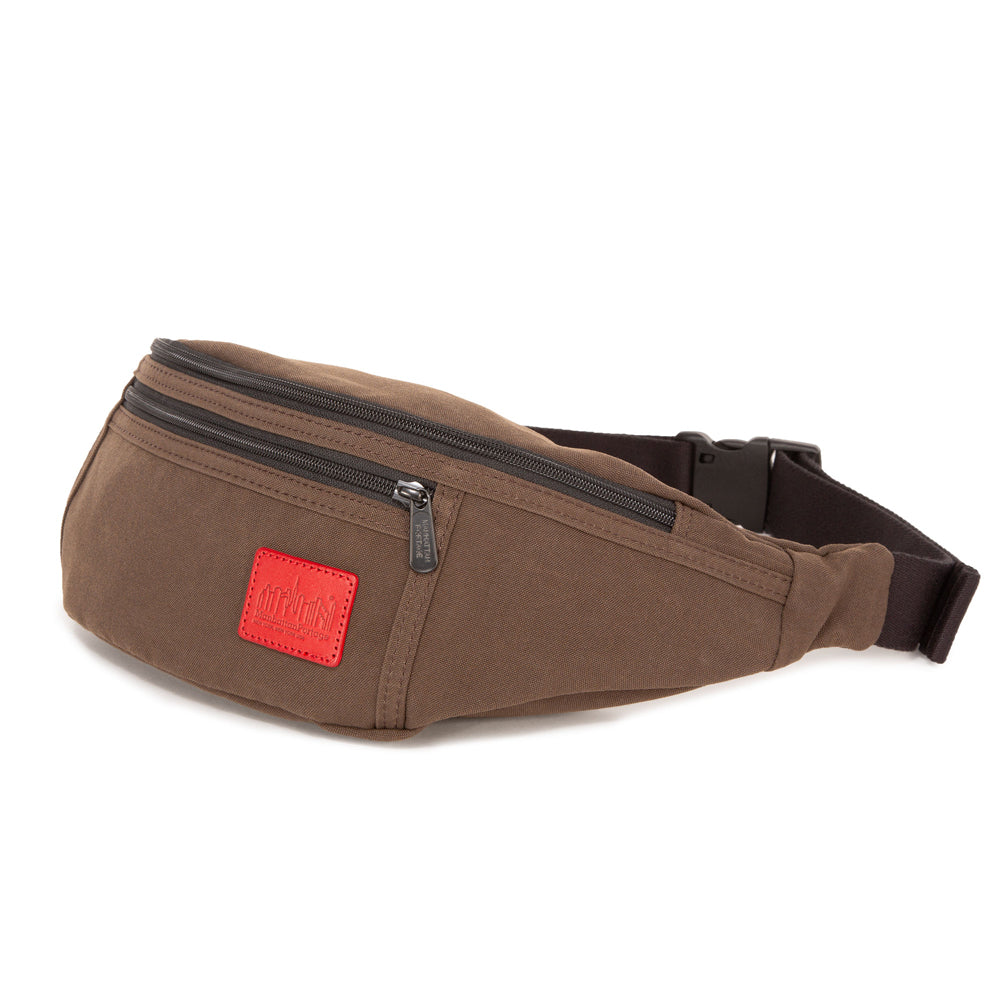 Waxed Nylon Alleycat Waist Bag Dark Brown - Manhattan Portage