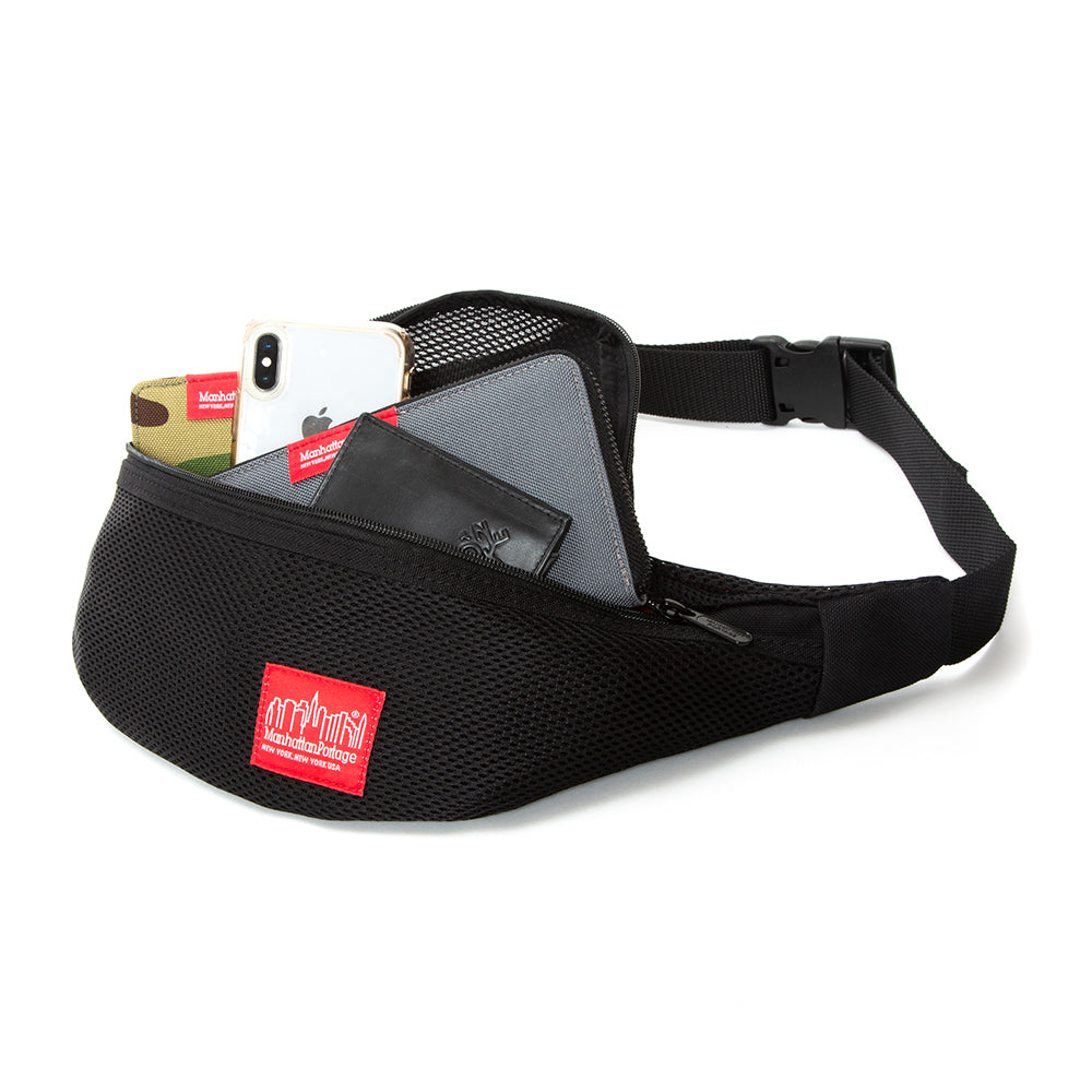 Mesh Brooklyn Bridge Waist Bag Black - Manhattan Portage