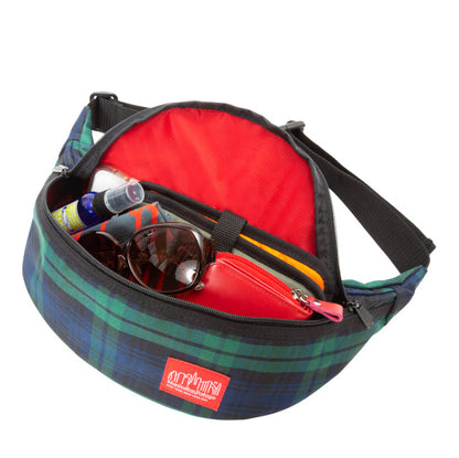 Plaid Brooklyn Bridge Waist Bag Green - Manhattan Portage