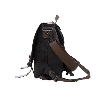 Lorimer Enamel Messenger Bag (M) Black - Manhattan Portage