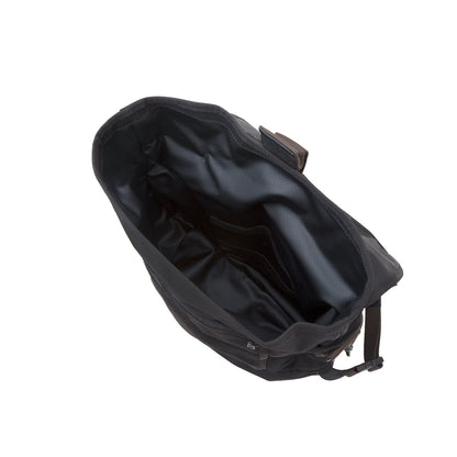 Lorimer Enamel Messenger Bag (M) Black - Manhattan Portage