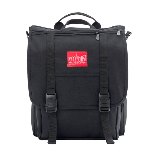 Commuter Laptop Bag (17") W/ Back Zipper Ver. 2 Black - Manhattan Portage