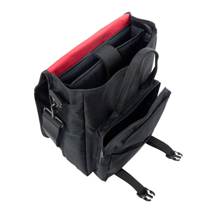 Commuter Laptop Bag (17") W/ Back Zipper Ver. 2 Black - Manhattan Portage