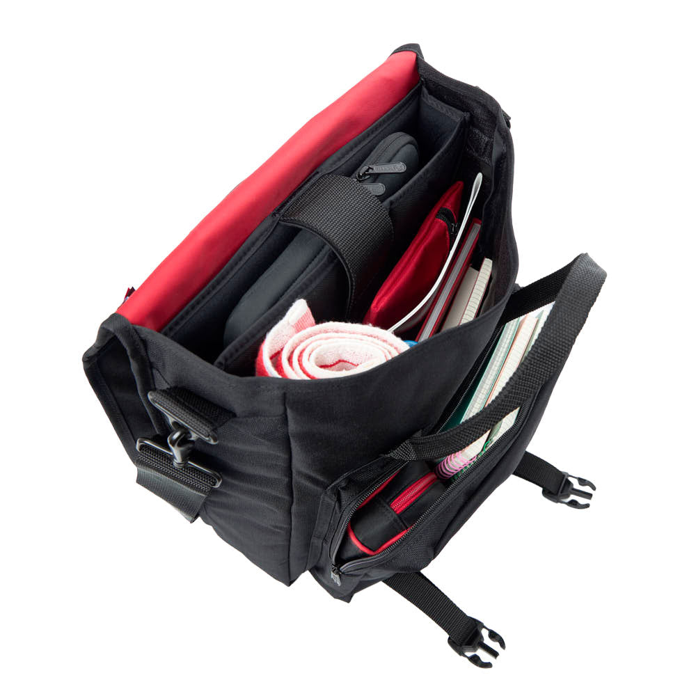 Commuter Laptop Bag (17") W/ Back Zipper Ver. 2 Black - Manhattan Portage