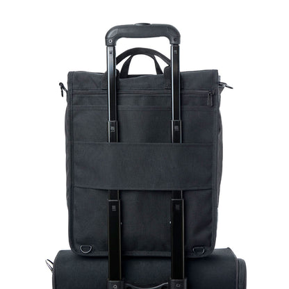 Commuter Laptop Bag (17") W/ Back Zipper Ver. 2 Black - Manhattan Portage
