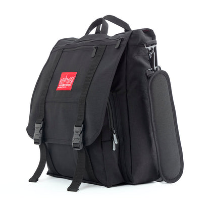 Commuter Laptop Bag (17") W/ Back Zipper Ver. 2 Black - Manhattan Portage