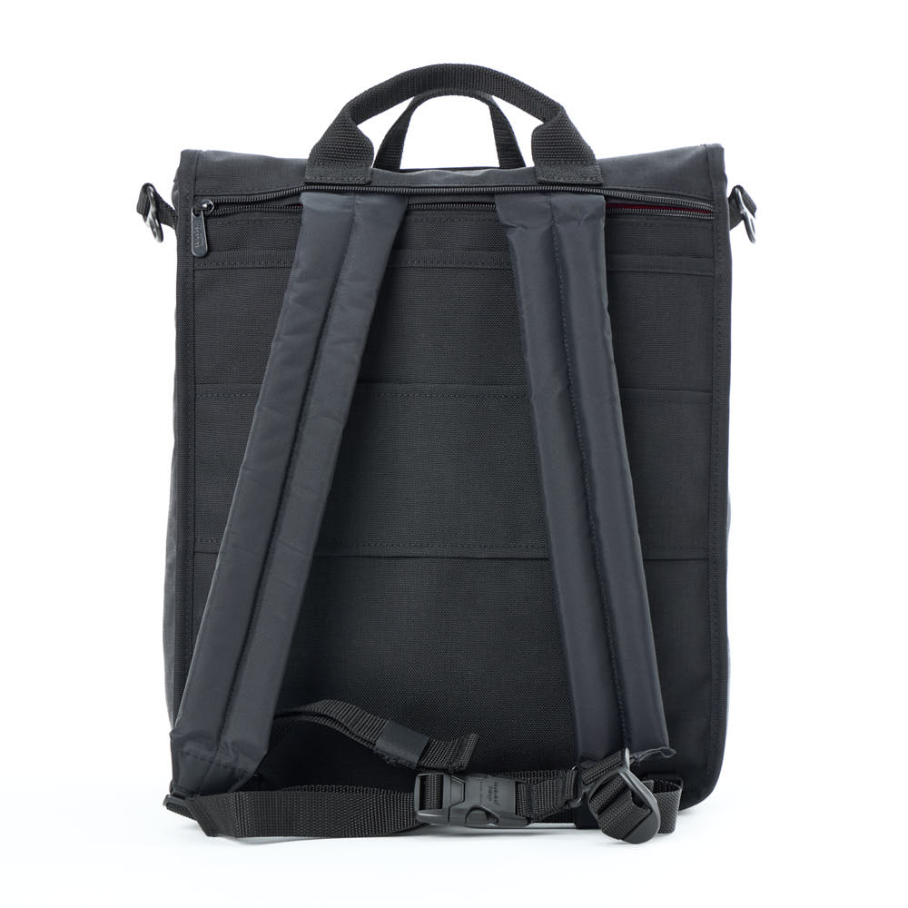 Commuter Laptop Bag (17") W/ Back Zipper Ver. 2 Black - Manhattan Portage