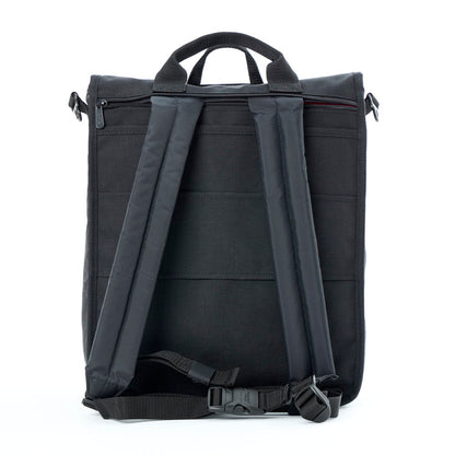 Commuter Laptop Bag (17") W/ Back Zipper Ver. 2 Black - Manhattan Portage