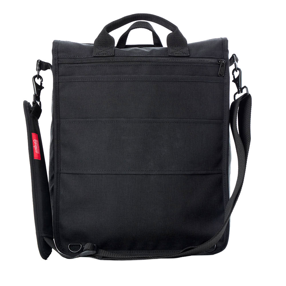 Commuter Laptop Bag (17") W/ Back Zipper Ver. 2 Black - Manhattan Portage