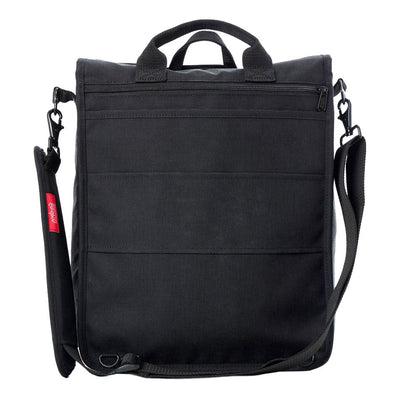 Commuter Laptop Bag (17") W/ Back Zipper Ver. 2 Black - Manhattan Portage
