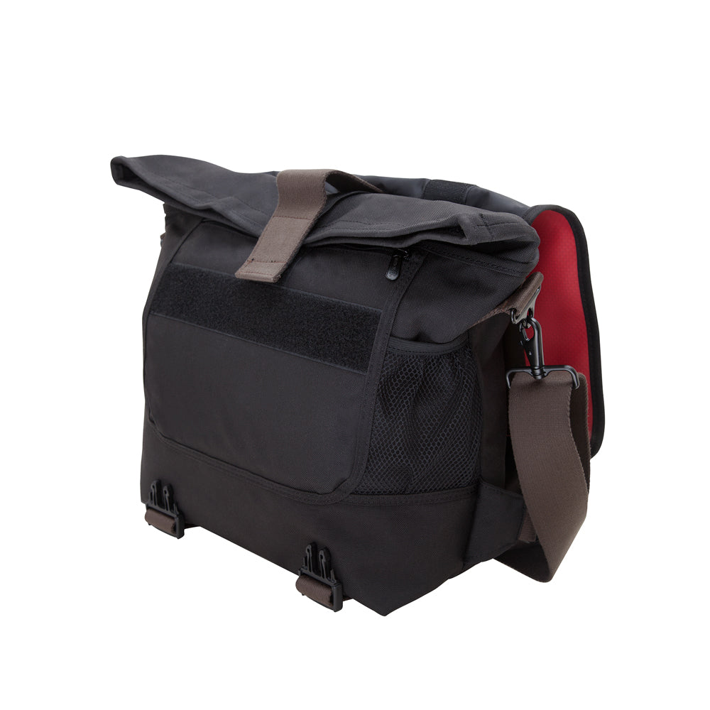Lorimer Matt Vinyl Messenger Bag(M) Red - Manhattan Portage