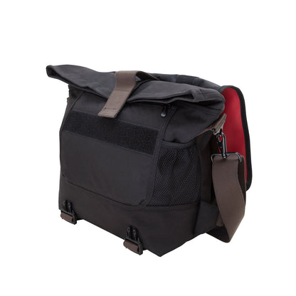 Lorimer Matt Vinyl Messenger Bag(M) Red - Manhattan Portage