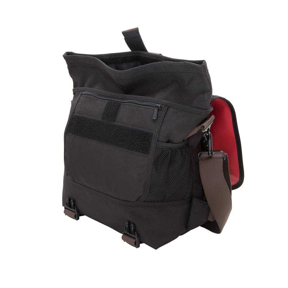 Lorimer Matt Vinyl Messenger Bag(M) Red - Manhattan Portage