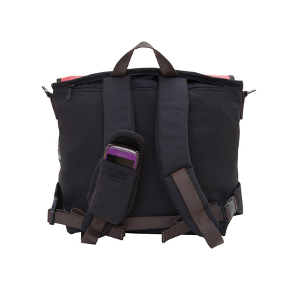 Lorimer Matt Vinyl Messenger Bag(M) Red - Manhattan Portage