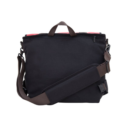 Lorimer Matt Vinyl Messenger Bag(M) Red - Manhattan Portage