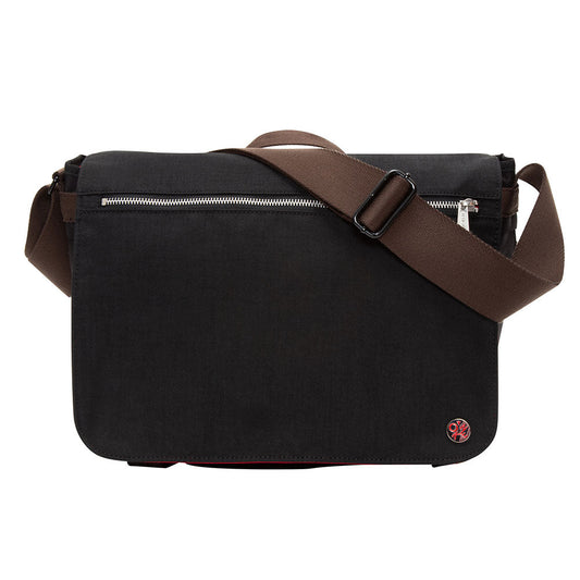 Waxed Nylon Whitehall Laptop Bag Black - Manhattan Portage