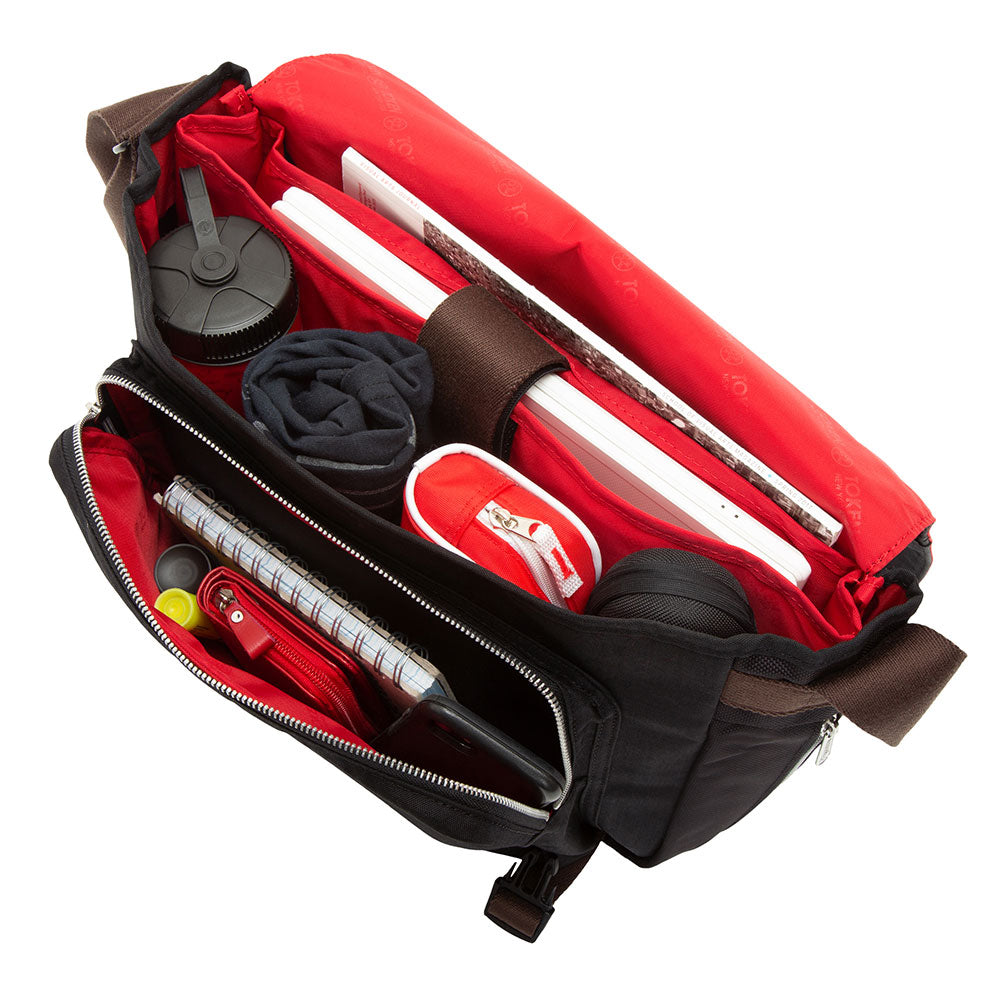 Waxed Nylon Whitehall Laptop Bag Black - Manhattan Portage