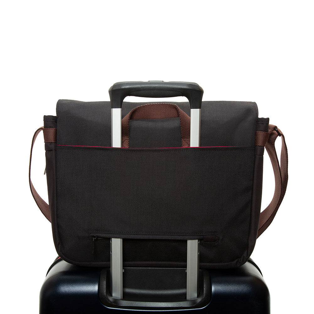 Waxed Nylon Whitehall Laptop Bag Black - Manhattan Portage
