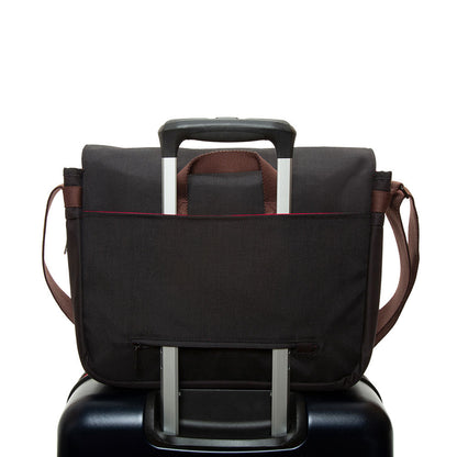 Waxed Nylon Whitehall Laptop Bag Black - Manhattan Portage