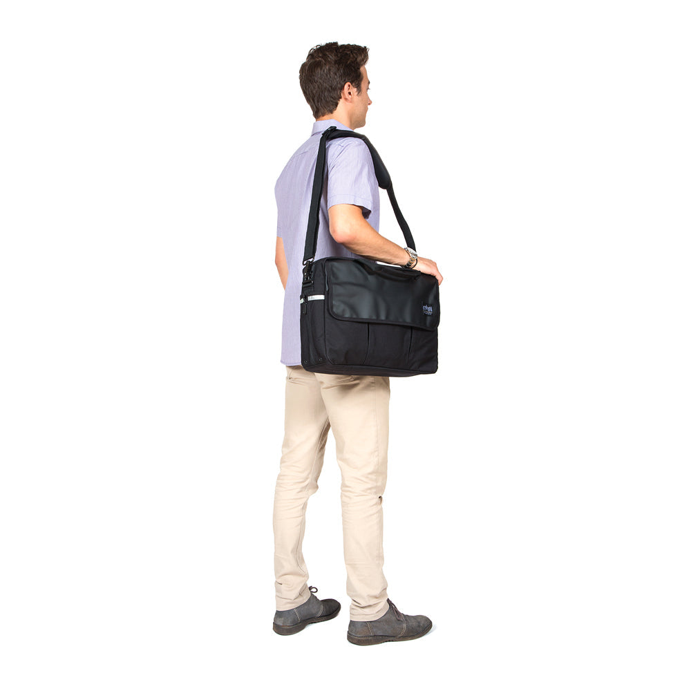 Webb Convertible Briefcase Black - Manhattan Portage