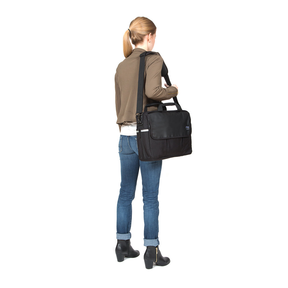 Webb Convertible Briefcase Black - Manhattan Portage