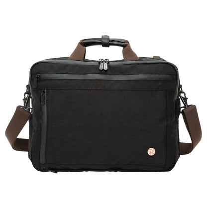Waxed Nylon Saratoga Briefcase Black - Manhattan Portage