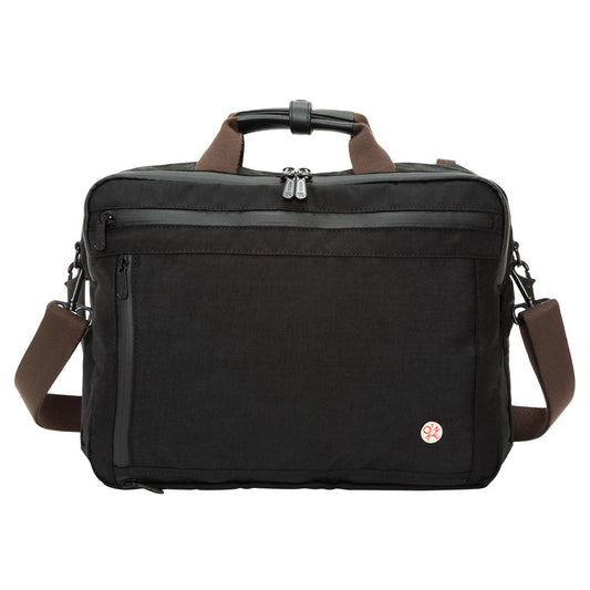 Waxed Nylon Saratoga Briefcase Black - Manhattan Portage